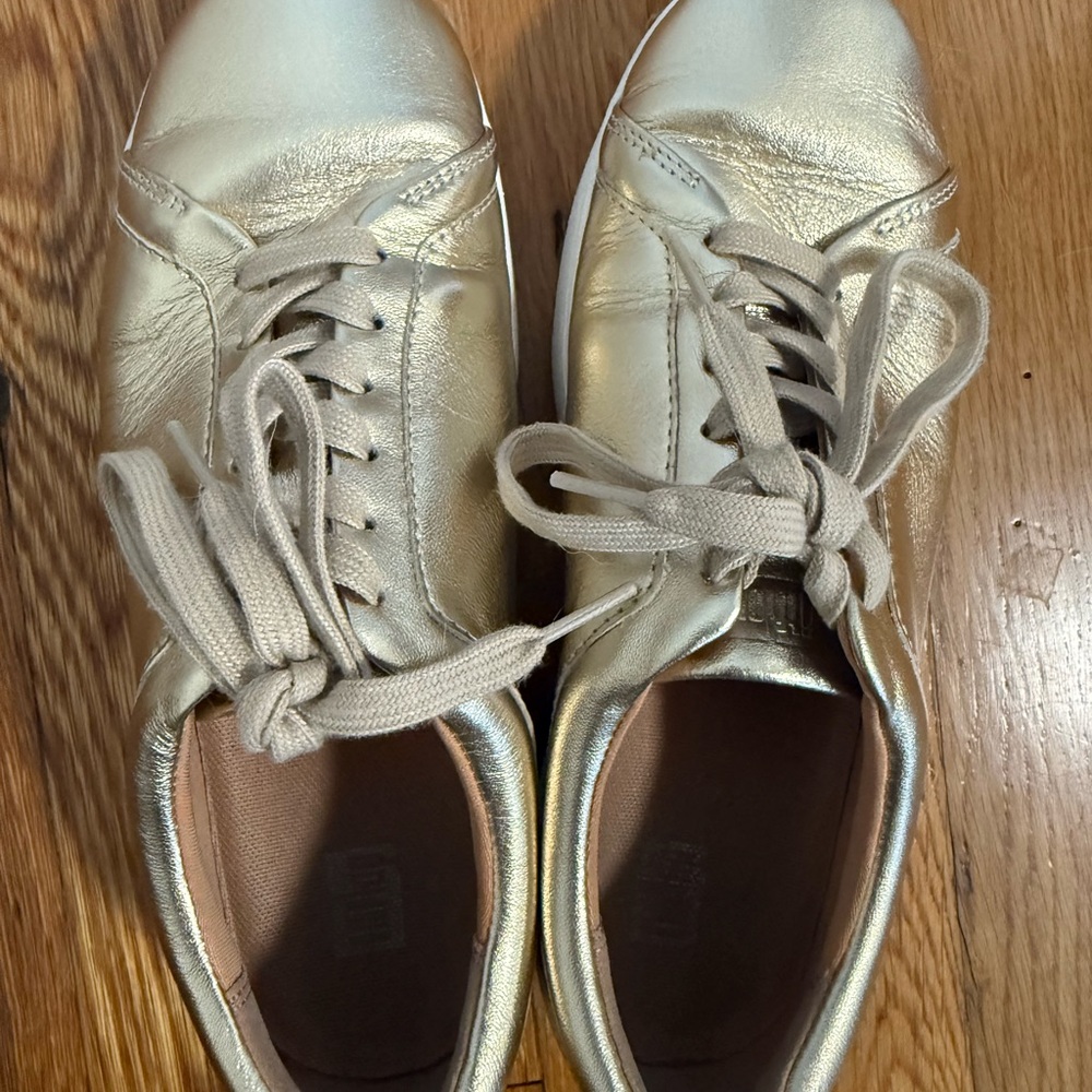 Fitflop Metallic Gold Sneakers